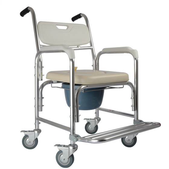 SILLA DE BAÑO CON RUEDAS Y WC