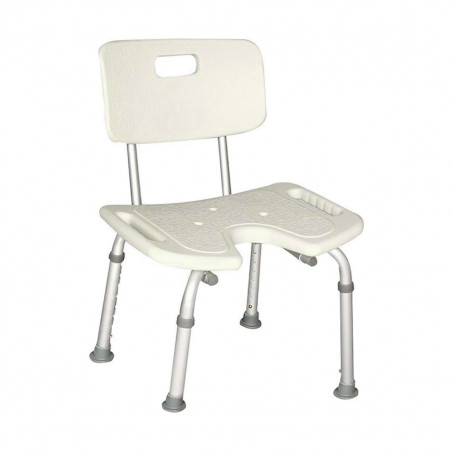 TABURETE DE DUCHA CON RESPALDO
