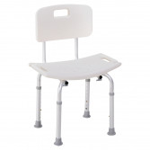 SILLA DE DUCHA OVAL CON RESPALDO