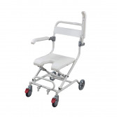 SILLA DE BAÑO PLEGABLE CON REPOSABRAZOS ABATIBLE - U360