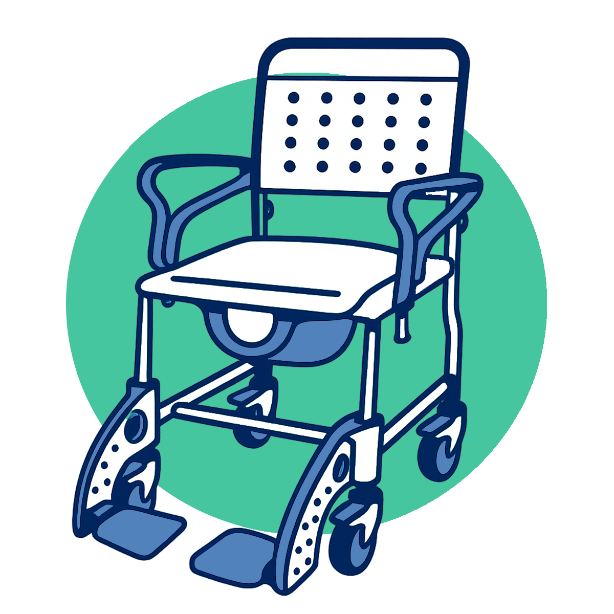 Sillas de Ruedas con Inodoro